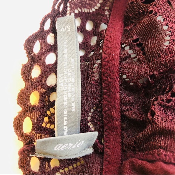 Aerie Lace Lined Floral Bralette S/P - Picture 8 of 9